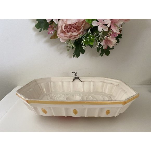 Vintage Mold Ceramic Decorative Wall Artwork Rectangle Vegetables Tomato Celery - Picture 13 of 16